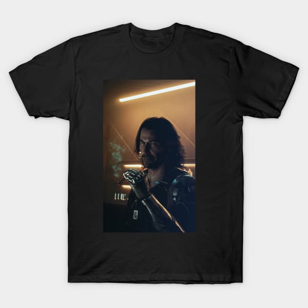 Johnny Silverhand Cyberpunk2077 T-Shirt by Ultimatum